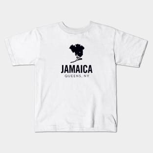 Jamaica, Queens - New York (black) Kids T-Shirt